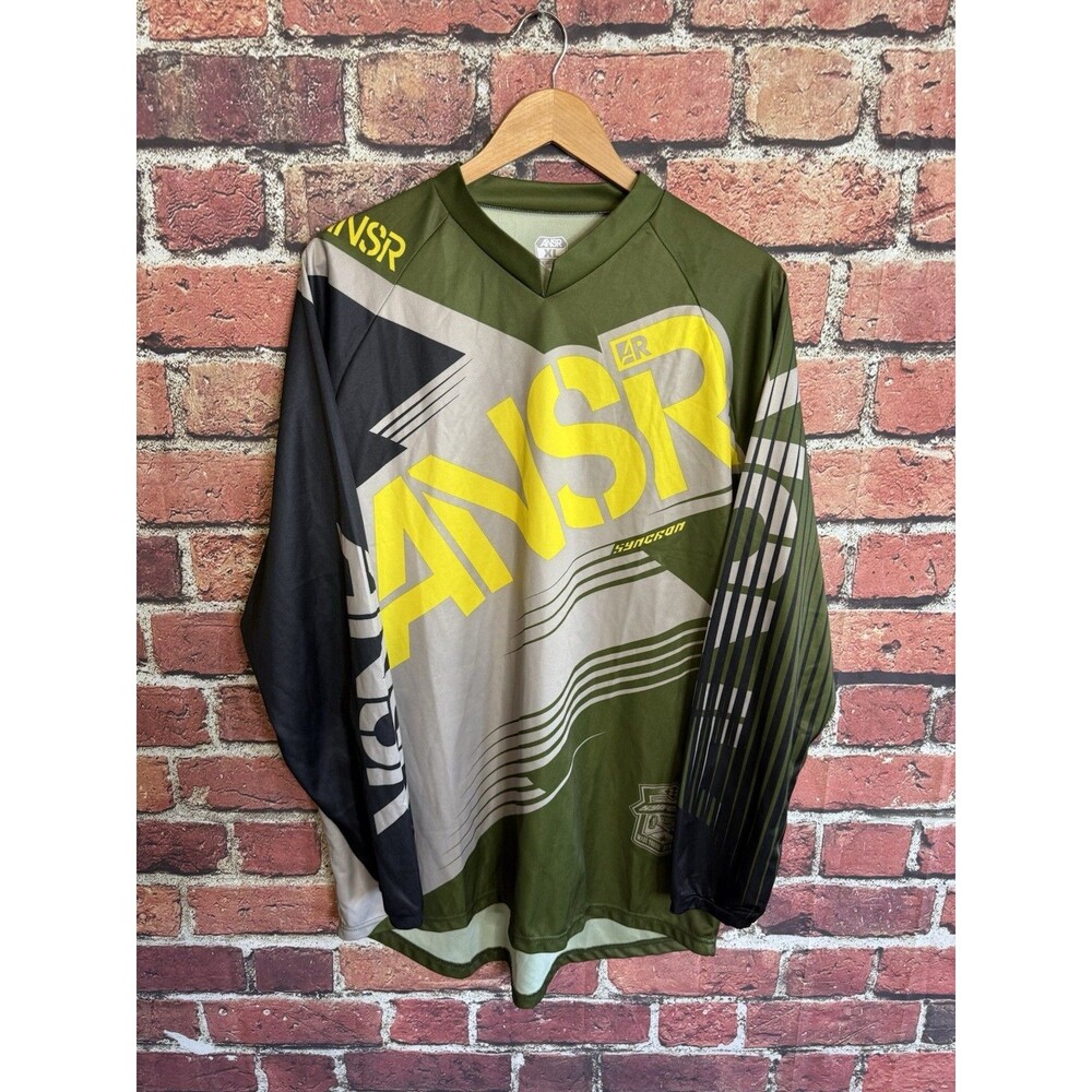 Ansr Racing Syncron Jersey Shirt Motocross Green Long Sleeve Men’s XL